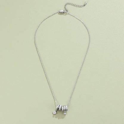 Aurea Silver Ring Pendant Necklace