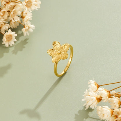 Blooming Gold Flower Ring