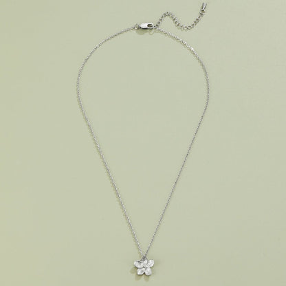 Blooming Silver Flower Necklace