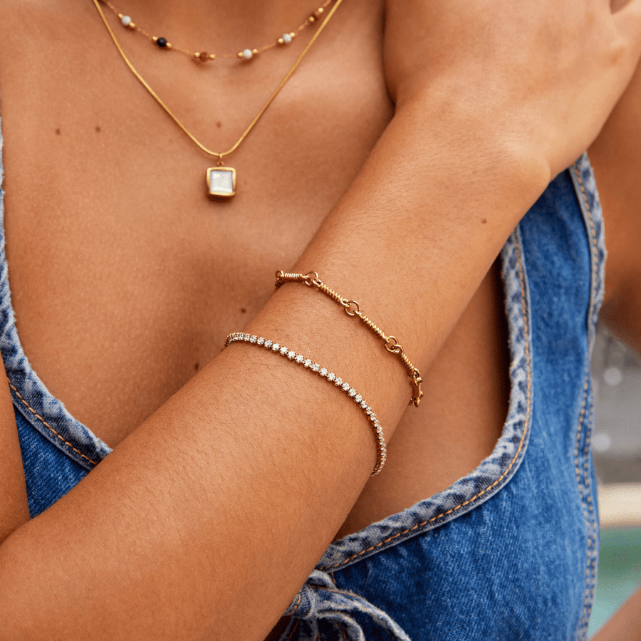 Cordelia Gold Tennis Bracelet