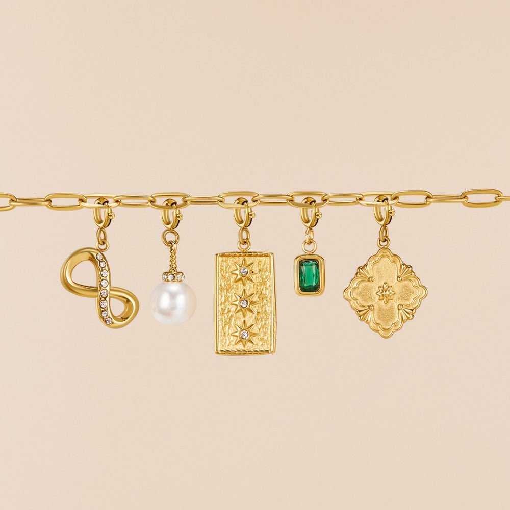 Crystal & Pearl Charm