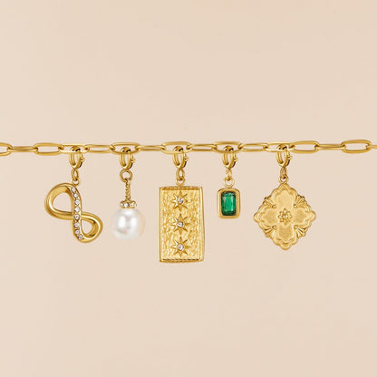Crystal & Pearl Charm