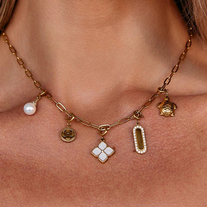 Crystal & Pearl Charm