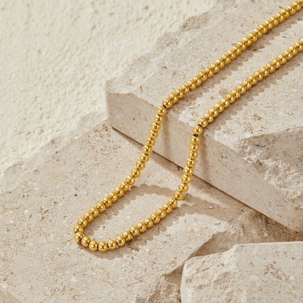 Elena Gold Ball Chain Necklace