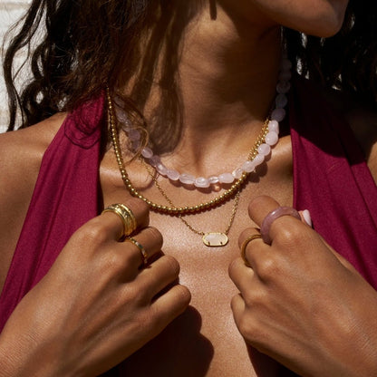 Elena Gold Ball Chain Necklace