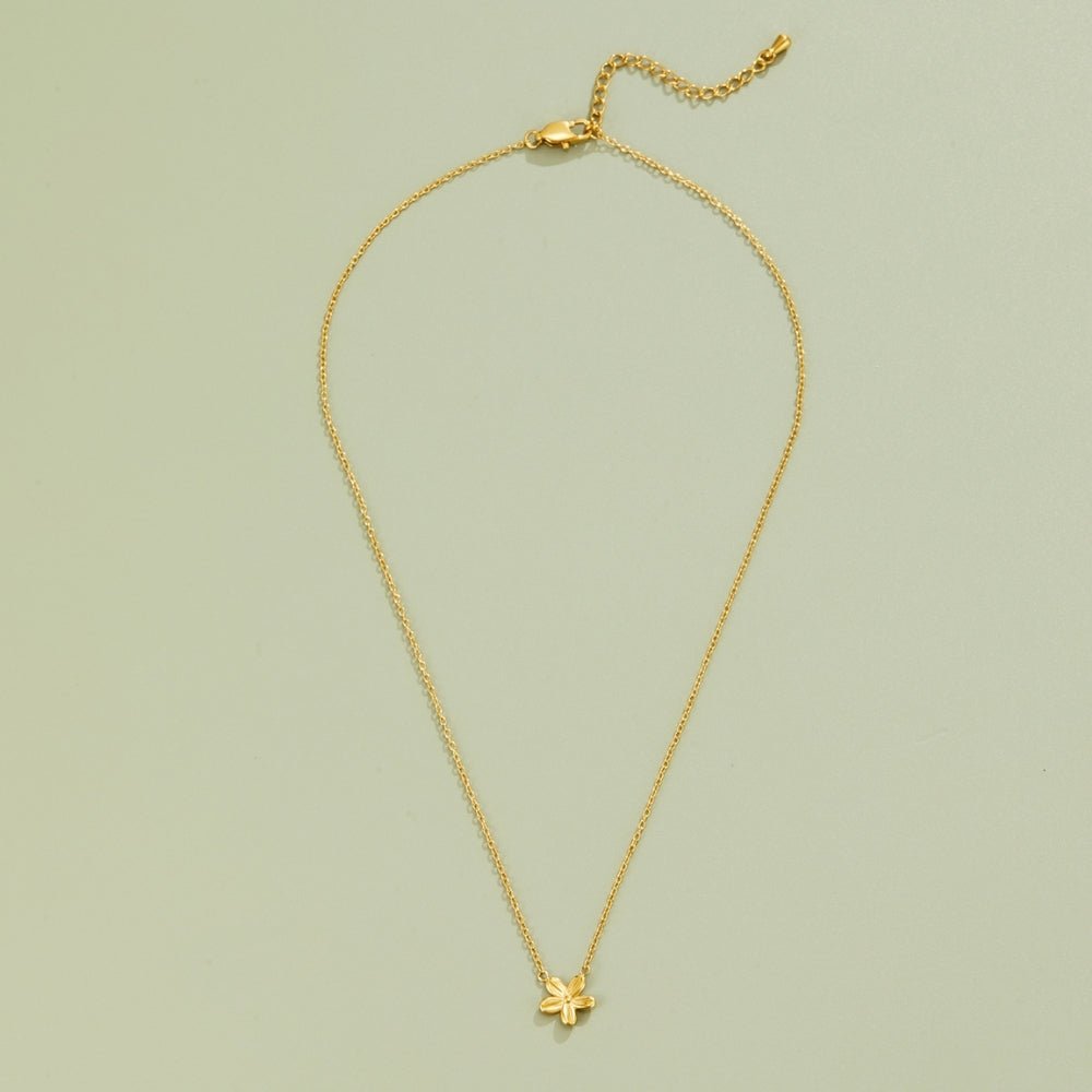 Golden Blossom Pendant Necklace