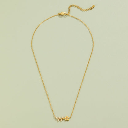 Golden Crystal Vine Necklace