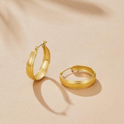 Orelia Gold Hoop Earrings