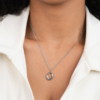 Zola Geometric Silver Necklace