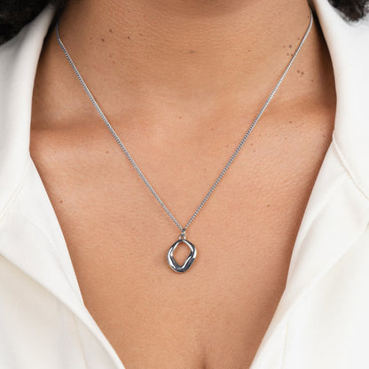 Zola Geometric Silver Necklace